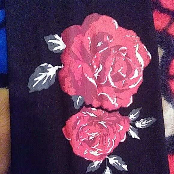 Floral rose leggings - Picture 3 of 4